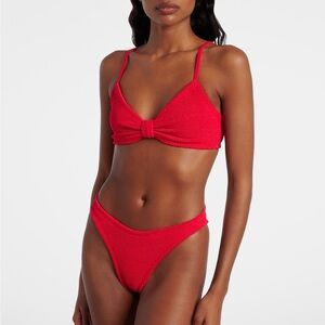Hunza G Alicia bikini set in red NWT